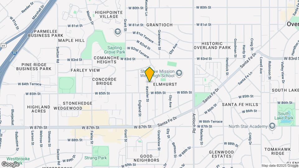 8423 Kessler St Map and Location Details