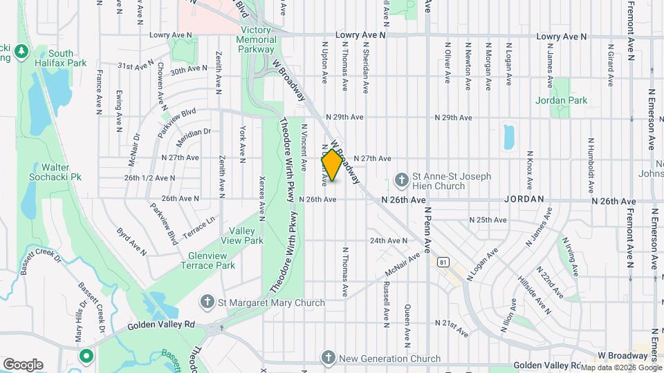 2618 N Upton Ave Map and Location Details