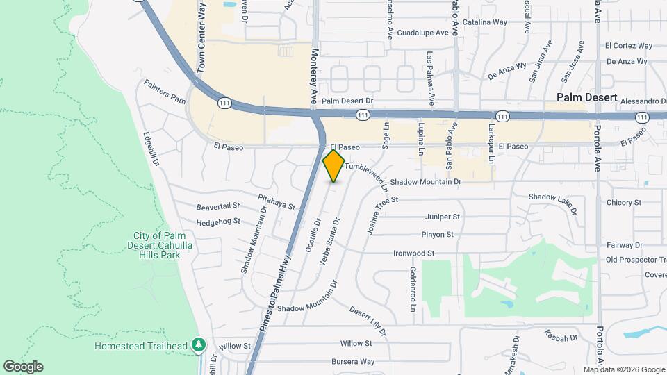 45550 Ocotillo Dr Map and Location Details