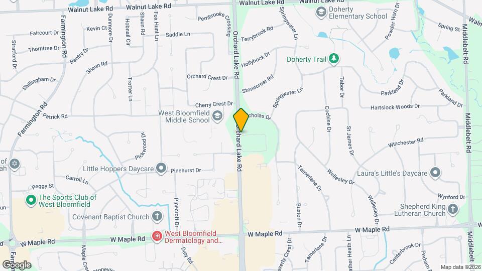 6121 Orchard Lake Rd Map and Location Details