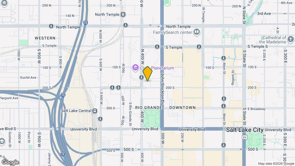 360 W 200 S Mapa y Detalles de la Ubicación