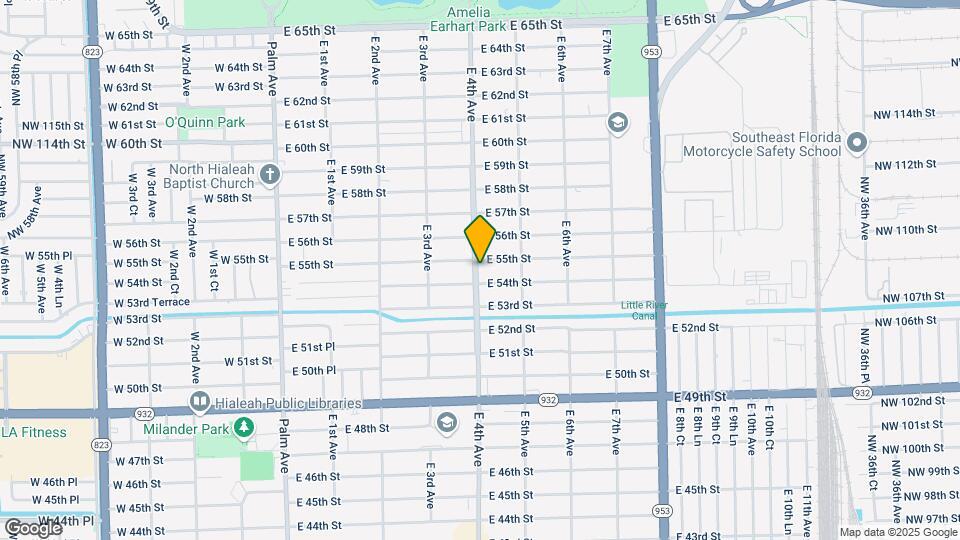 5449 E 4th Ave Map and Location Details