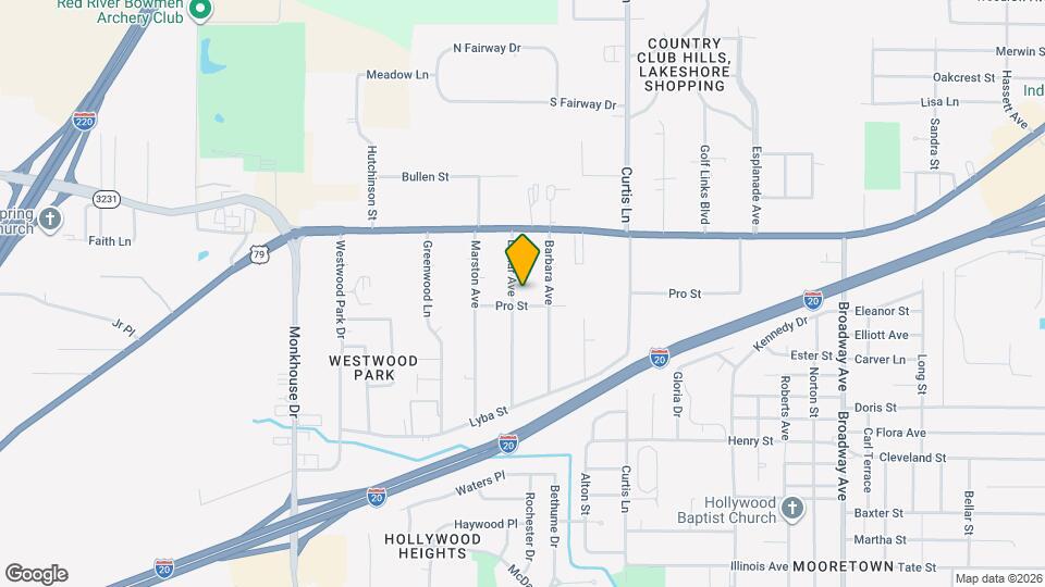 4129 Lamar Ave Map and Location Details
