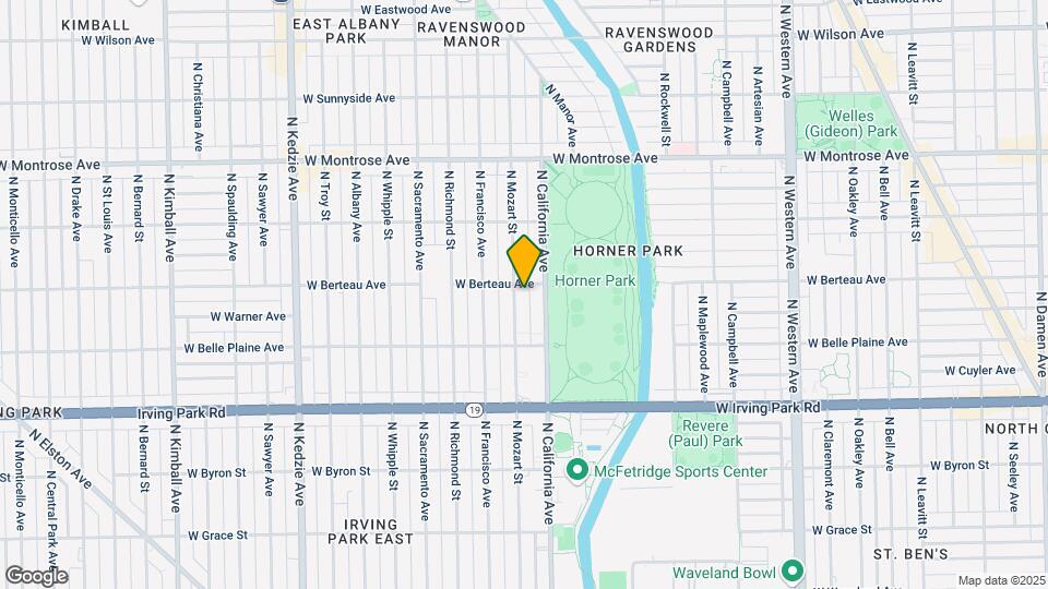 4149 N Mozart St Map and Location Details