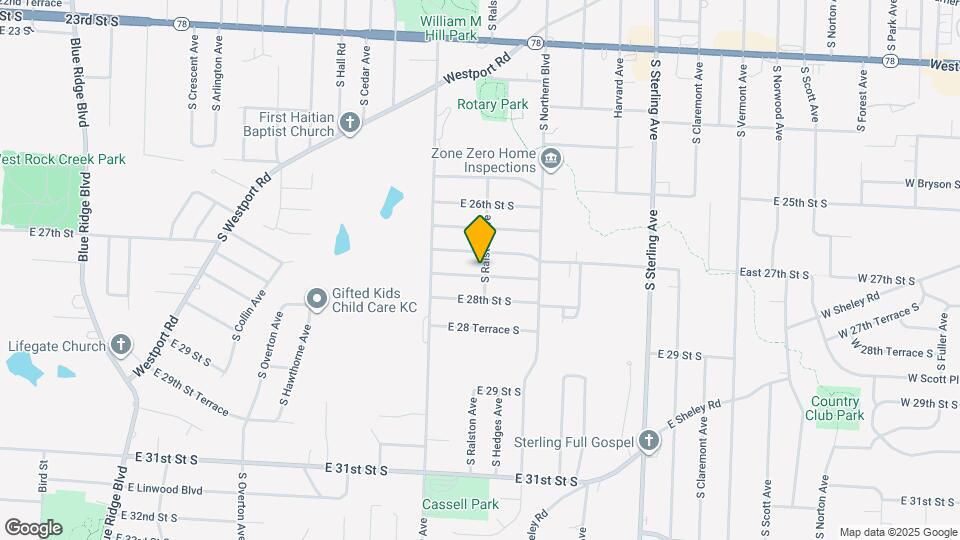 10516 E 27th Terrace S Map and Location Details