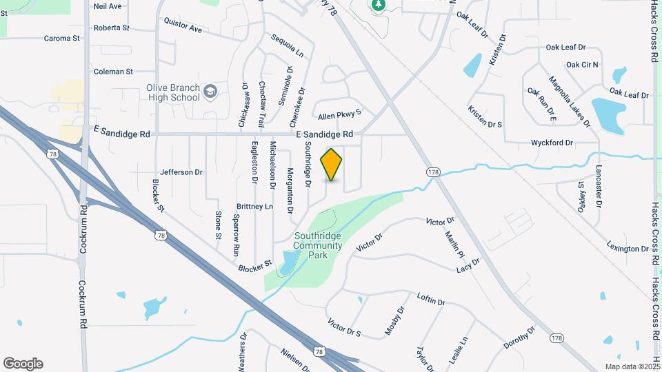 5818 Southbend Ln Map and Location Details