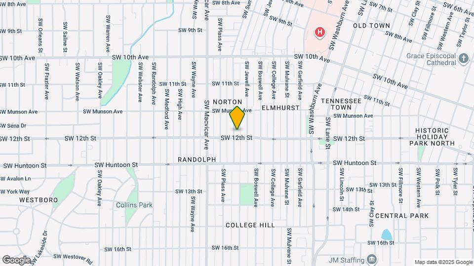 1194 SW Woodward Ave Map and Location Details