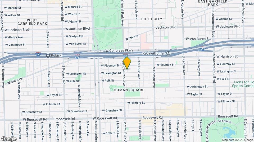 719 S Central Park Ave, Unit 1F Map and Location Details