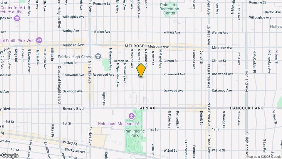 448 N Sierra Bonita Ave Mapa y Detalles de la Ubicación