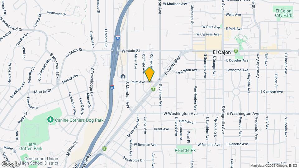 807 W Palm Ave Map and Location Details
