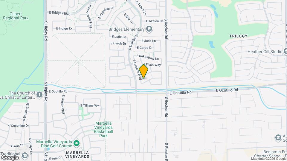 3844 E Sourwood Dr Mapa y Detalles de la Ubicación