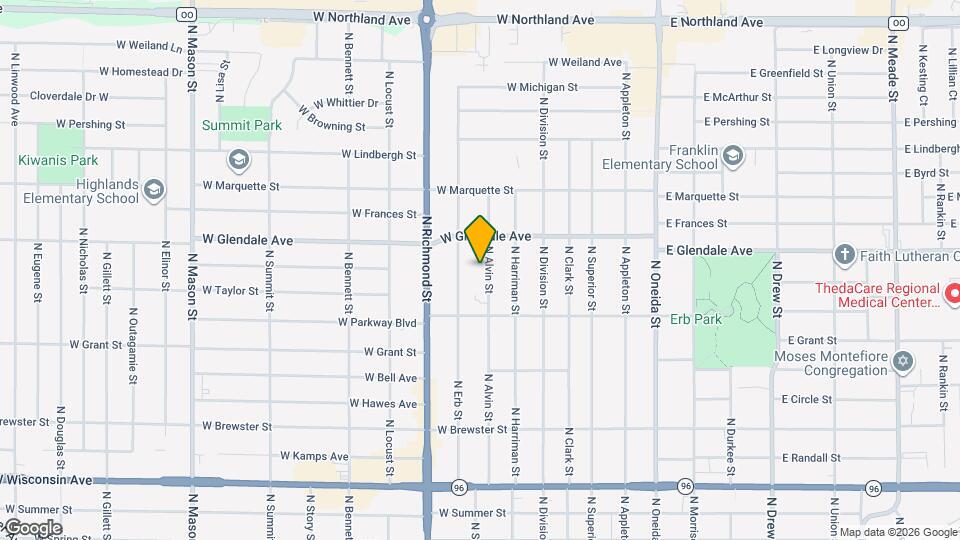 1915 N Alvin St Map and Location Details