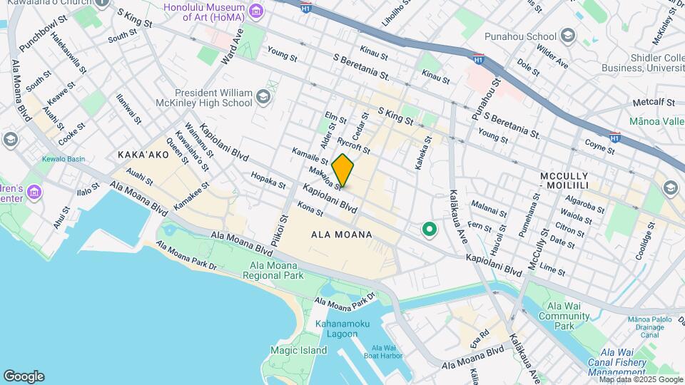 1388 Kapiolani Blvd Map and Location Details