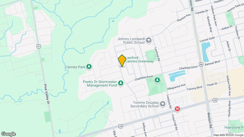 245 Poetry Drive Map and Location Details