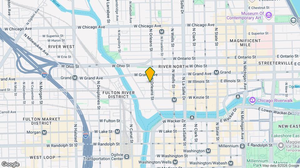 444 N Orleans St Map and Location Details