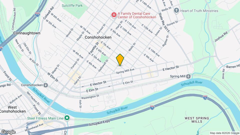 309 E 6th Ave Map and Location Details