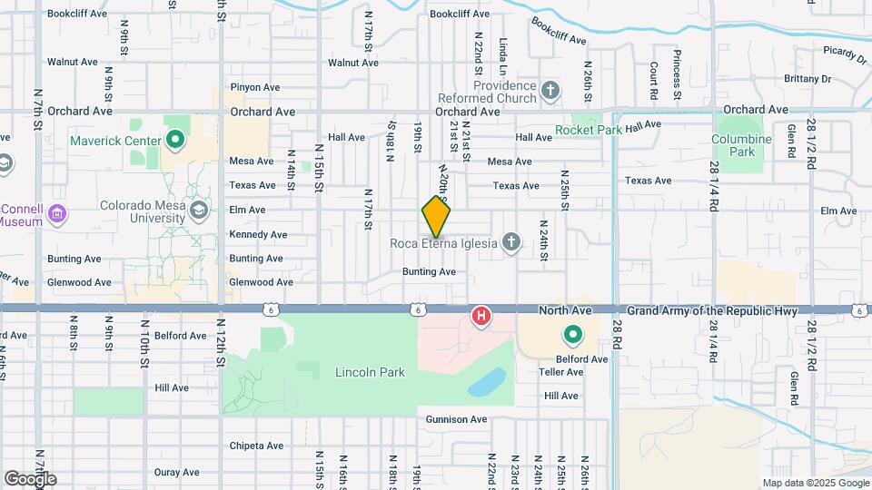 1353 N 20th St Map and Location Details
