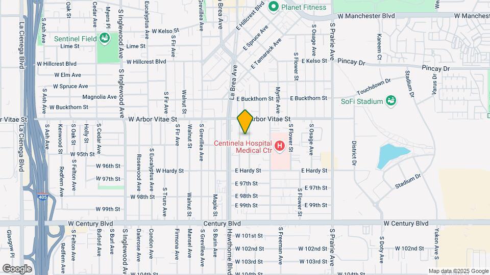 933-937 Larch St Map and Location Details