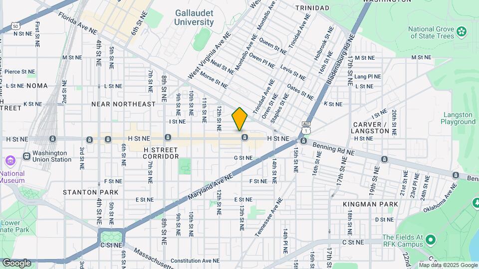808 13th St NE, Unit H Street Condo Mapa y Detalles de la Ubicación