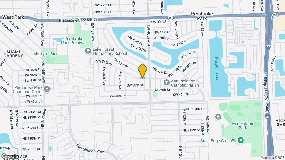 4100 SW 36th St Map and Location Details