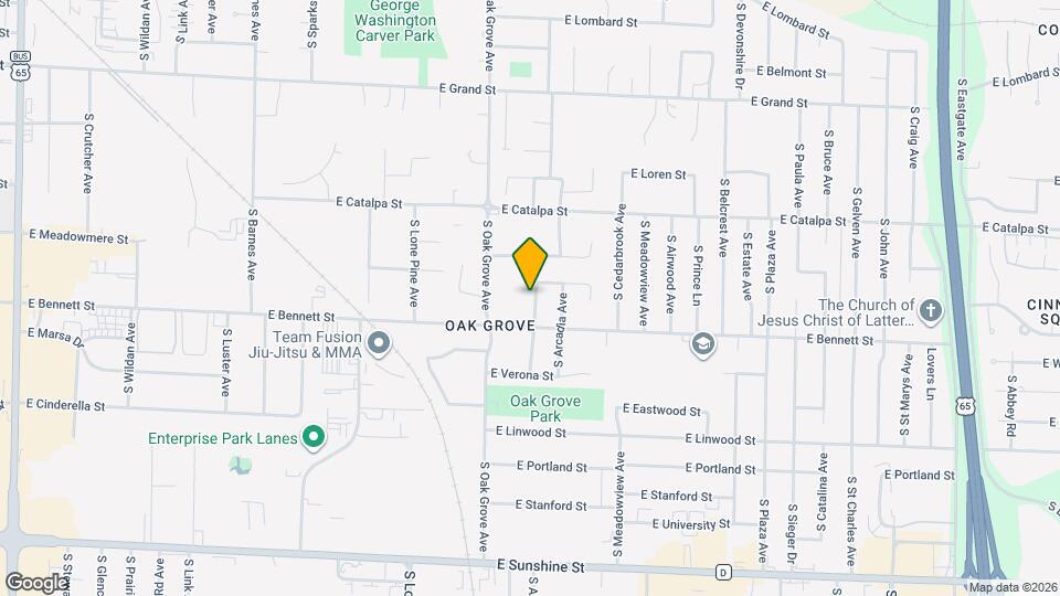 1333 S Ventura Ave Map and Location Details