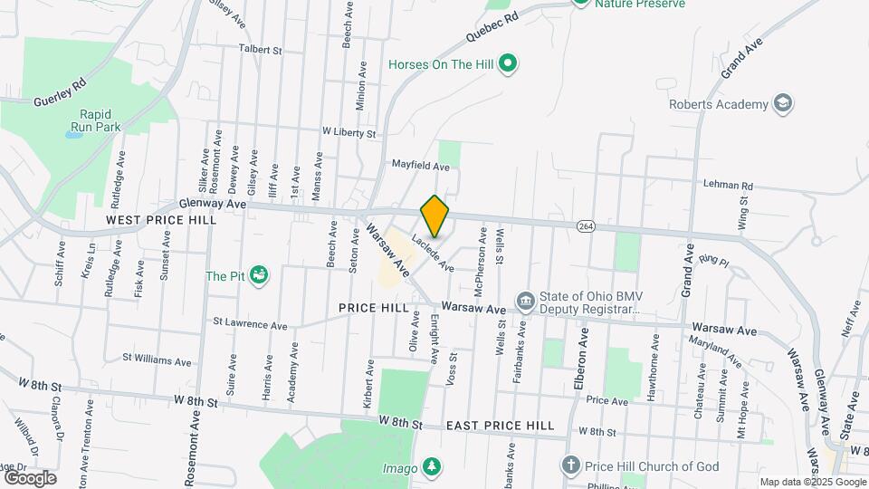 1105 Carson Ave Map and Location Details