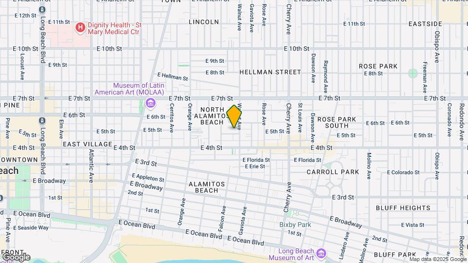 1527 E 5th St Map and Location Details