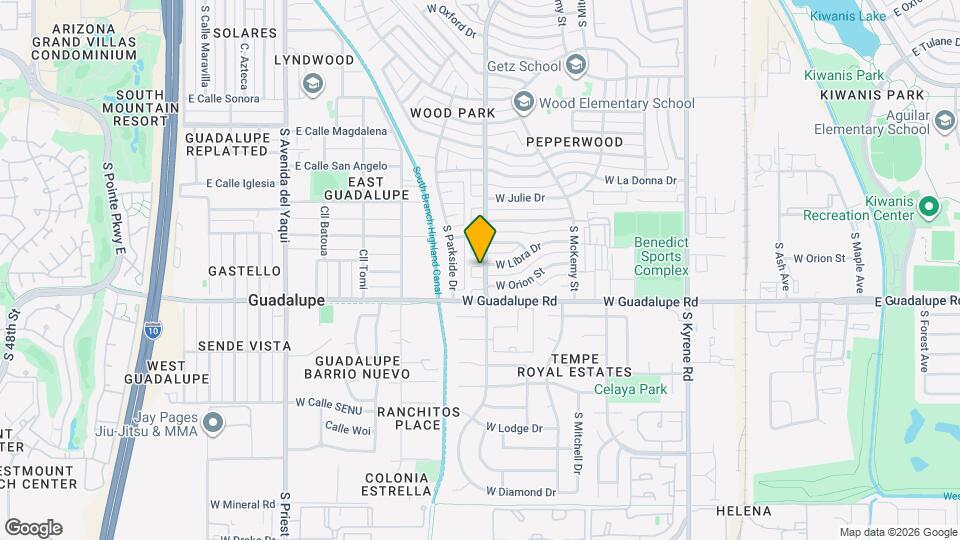 1007 W Libra Dr Map and Location Details