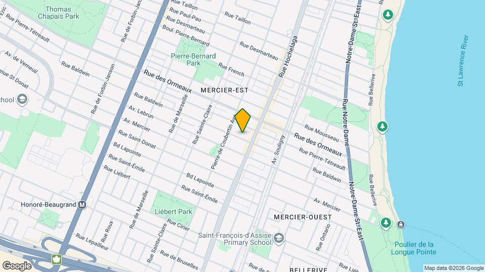 2539 Baldwin Rue Map and Location Details