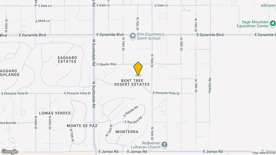 7518 E Bent Tree Dr Map and Location Details