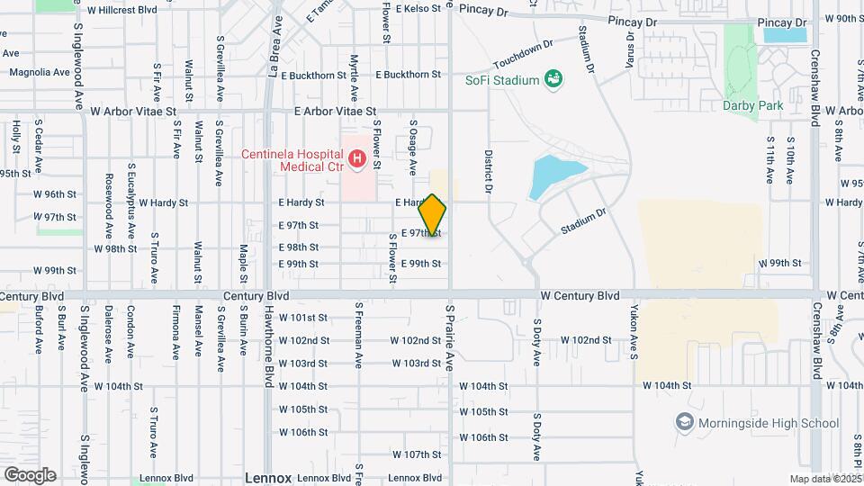 640 E 97th St Map and Location Details