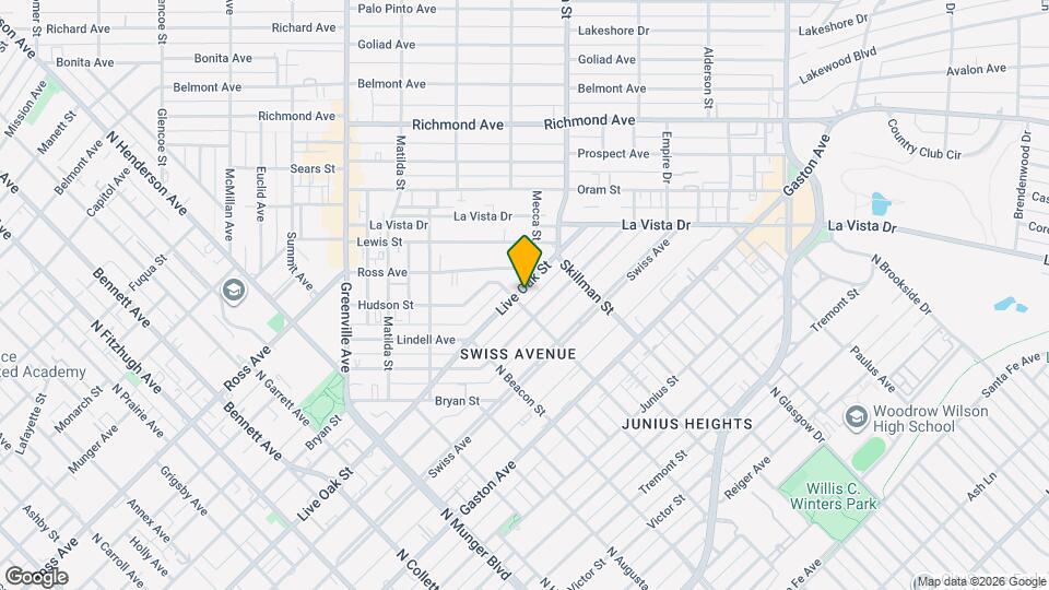 5708 Live Oak St Mapa y Detalles de la Ubicación