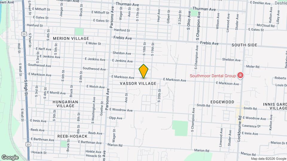 627-629-629 E Markison Ave Map and Location Details