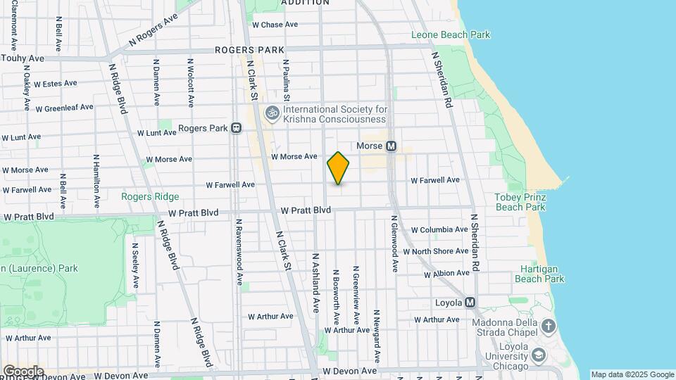 1529 W Farwell Ave Map and Location Details