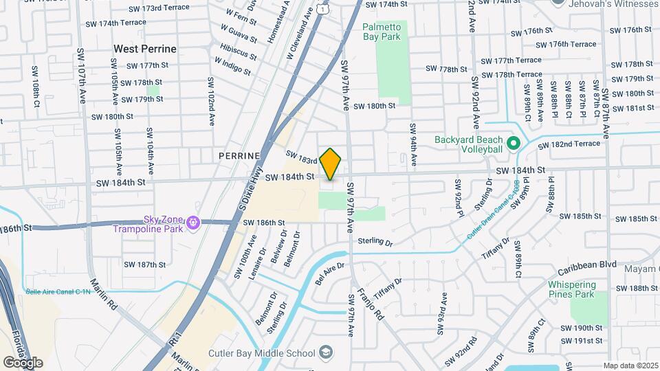 9760 SW 184th St Map and Location Details
