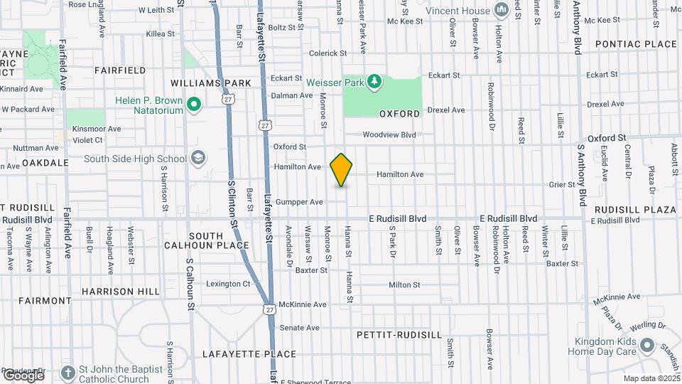 3710 S Hanna St Map and Location Details