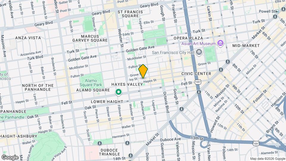 656 Hayes St Map and Location Details