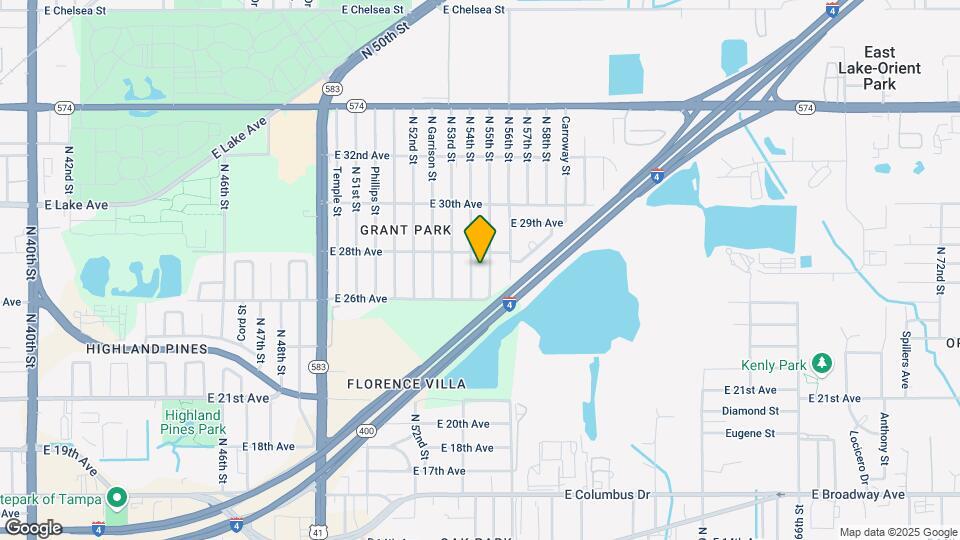 3415 N 54th St Map and Location Details