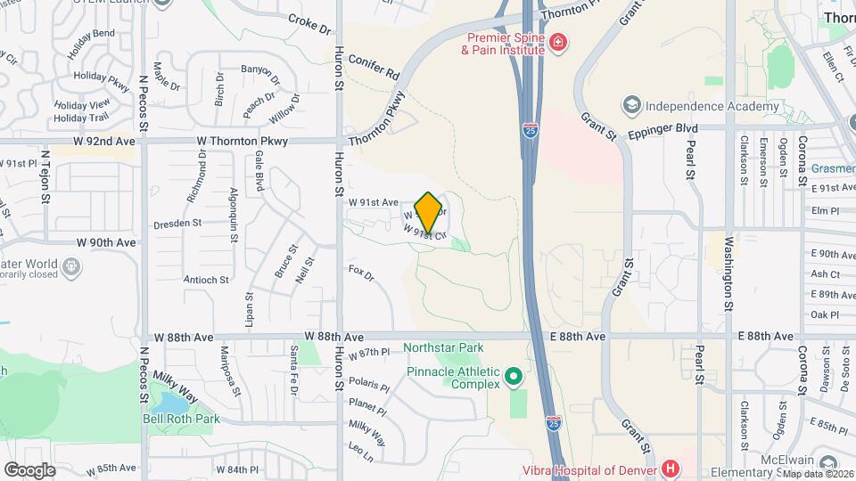 536 W 91st Cir Map and Location Details