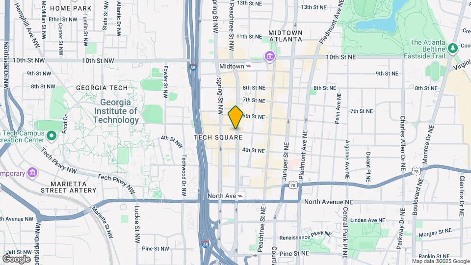 300 W Peachtree St NE Map and Location Details