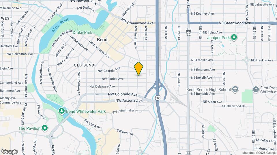 302 NW Harriman St Map and Location Details