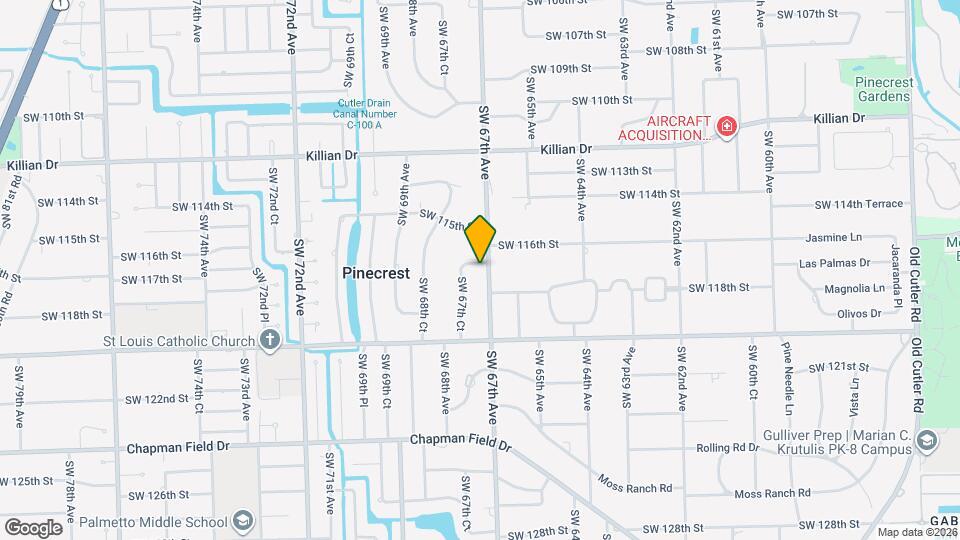 6700 SW 117th St Map and Location Details