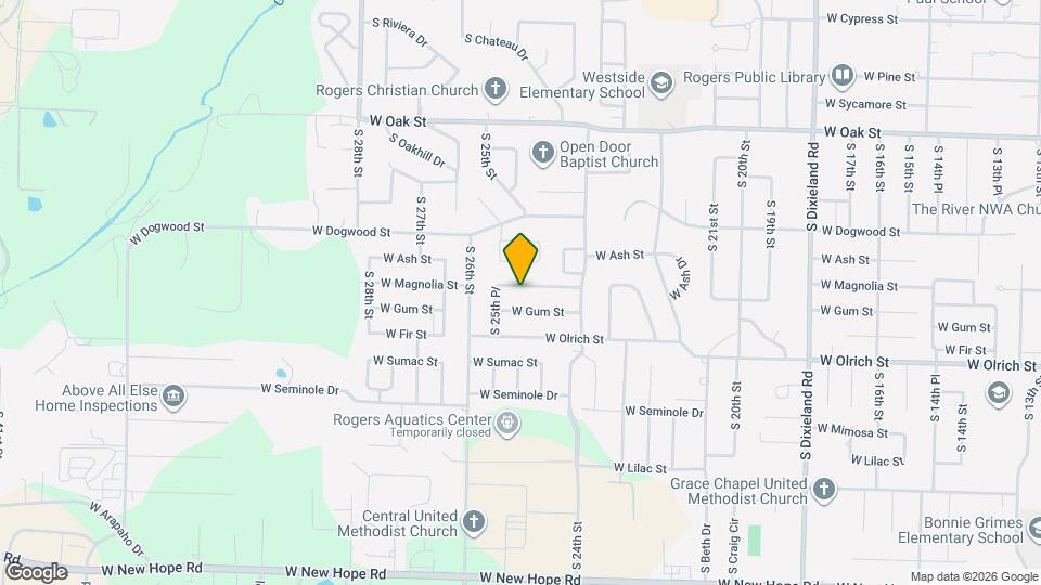 2434 W Magnolia St Map and Location Details