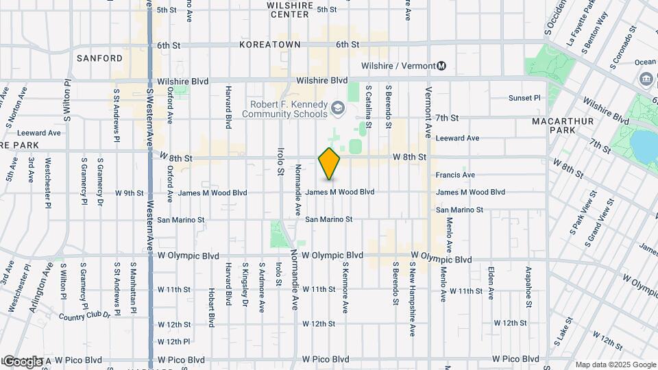 849 Fedora St Map and Location Details