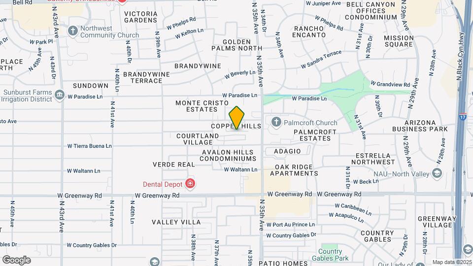3606 W Marconi Ave Map and Location Details