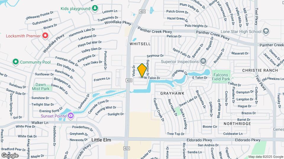 721 W Talon Dr Map and Location Details