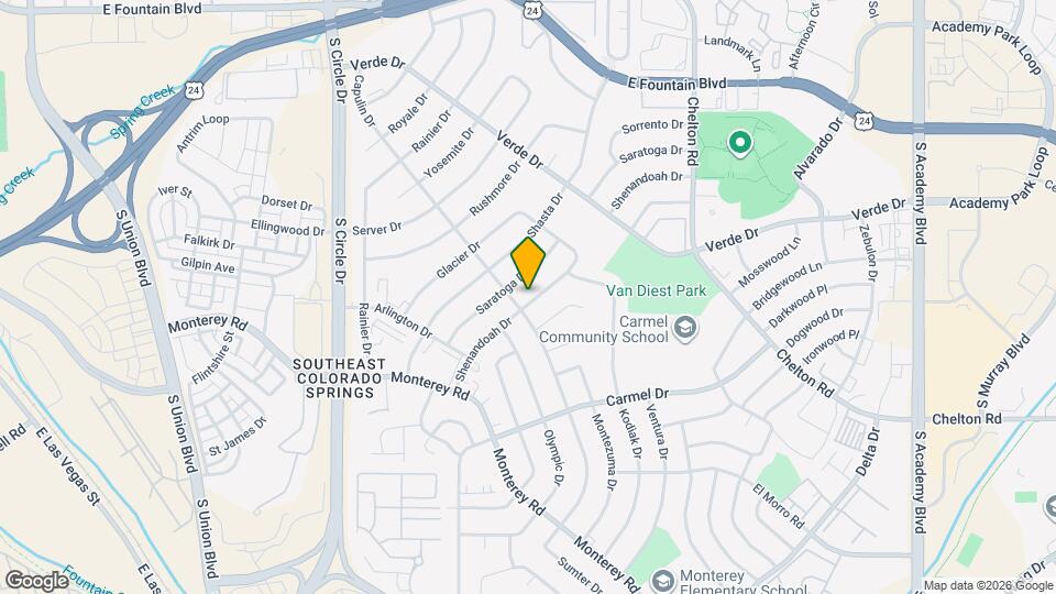 1640 Shenandoah Dr Map and Location Details