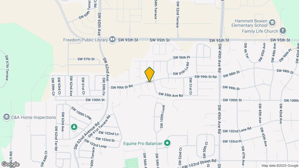 9875 SW 55th Ct Map and Location Details
