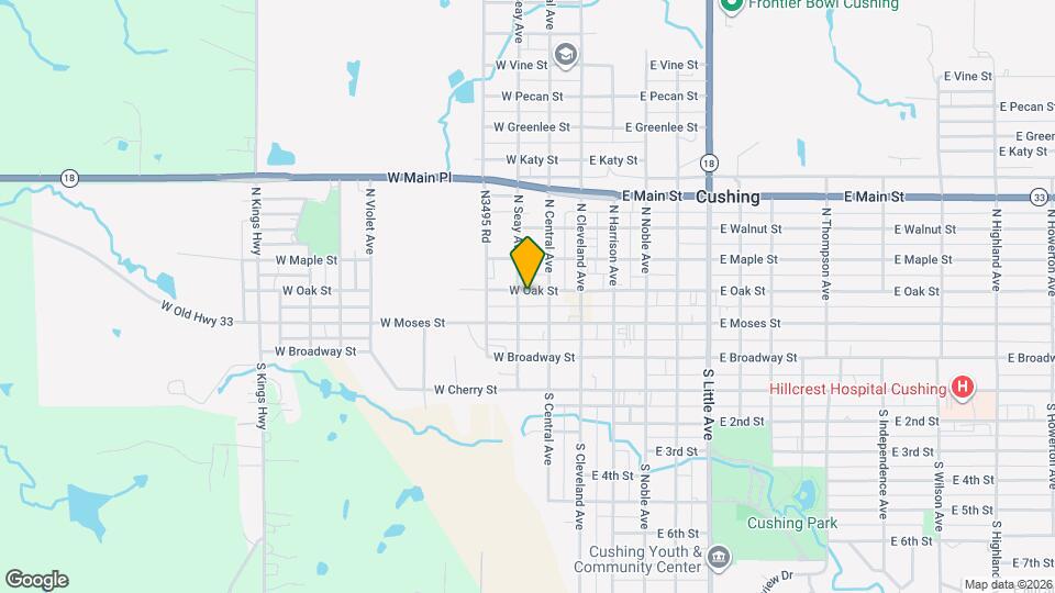 217 W Oak St Map and Location Details