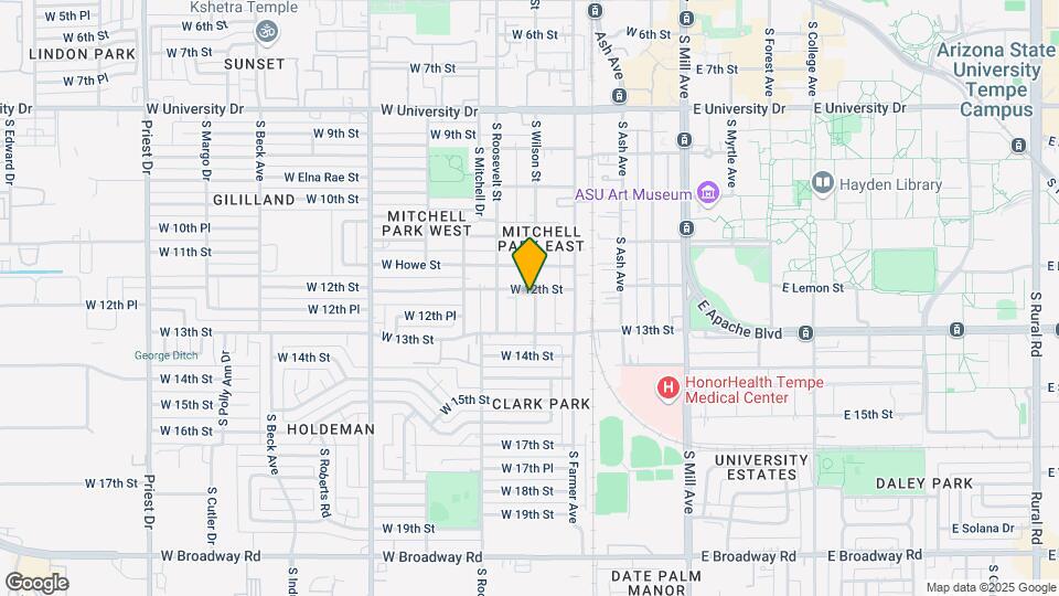1206 S Wilson St Map and Location Details